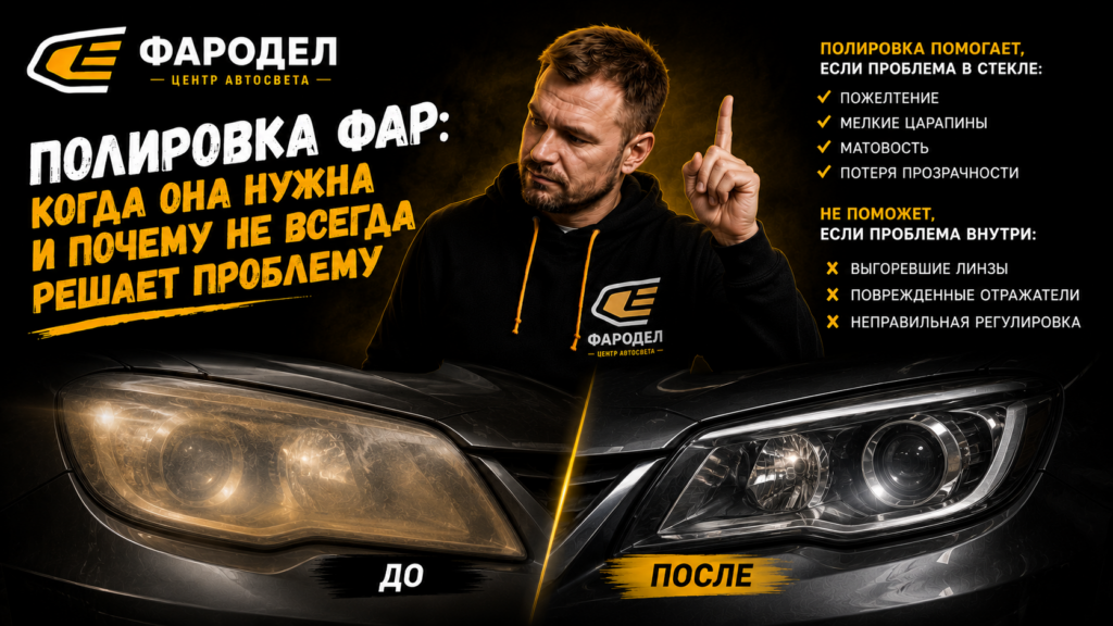 Полировка фар
