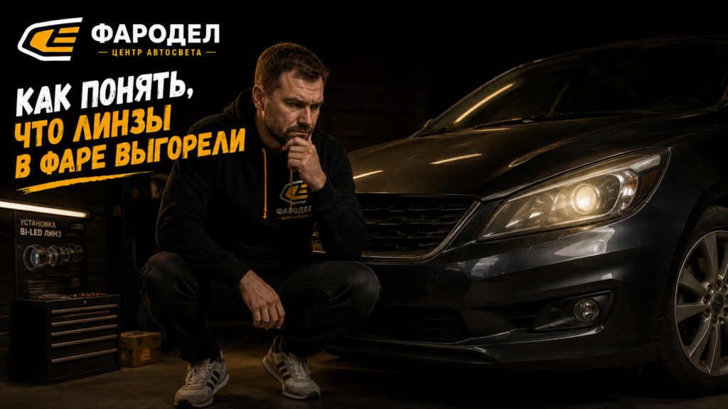 Как понять, что линзы в фаре выгорели?